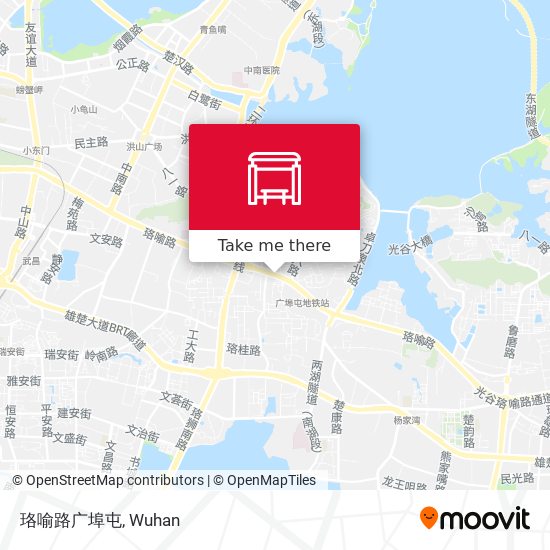 珞喻路广埠屯 map