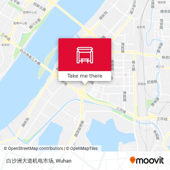 白沙洲大道机电市场 map