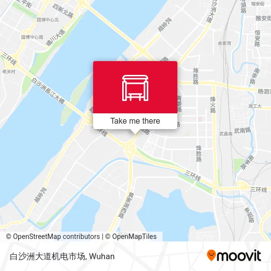 白沙洲大道机电市场 map