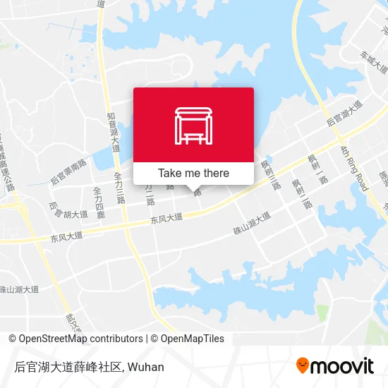 后官湖大道薛峰社区 map