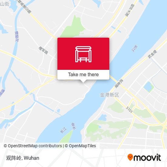 观阵岭 map