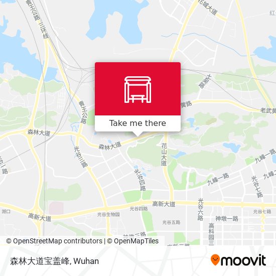 森林大道宝盖峰 map