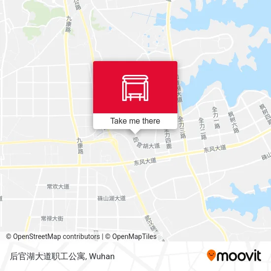后官湖大道职工公寓 map