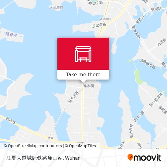 江夏大道城际铁路庙山站 map