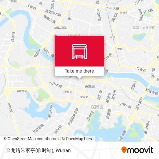 金龙路朱家亭(临时站) map