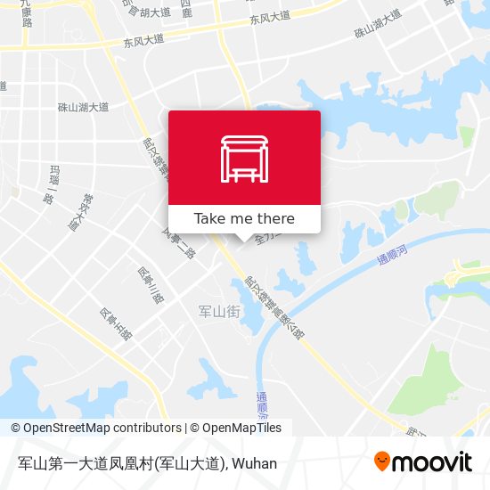 军山第一大道凤凰村(军山大道) map