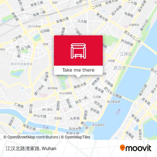 江汉北路渣家路 map