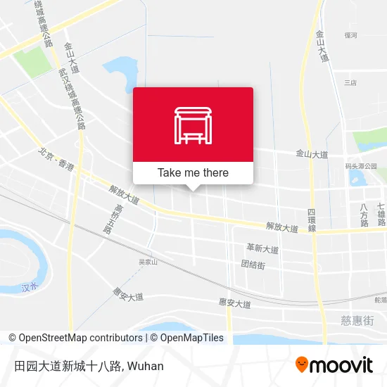 田园大道新城十八路 map