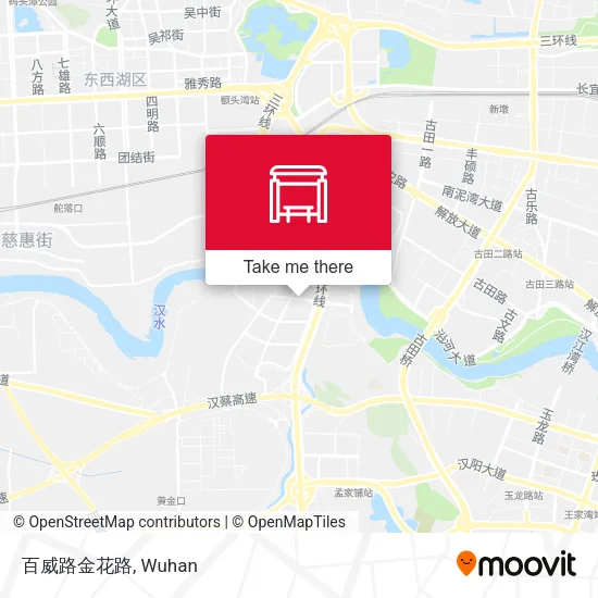 百威路金花路 map