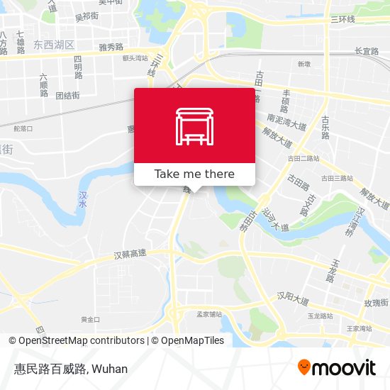 惠民路百威路 map