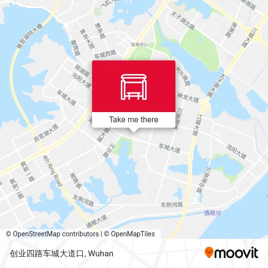 创业四路车城大道口 map