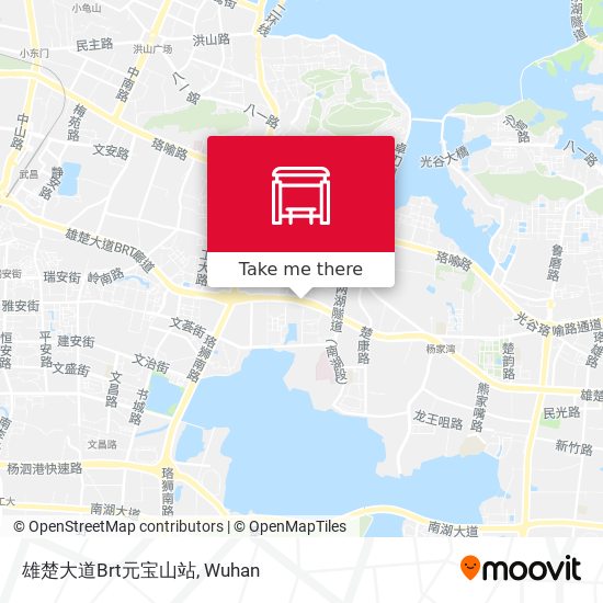 雄楚大道Brt元宝山站 map