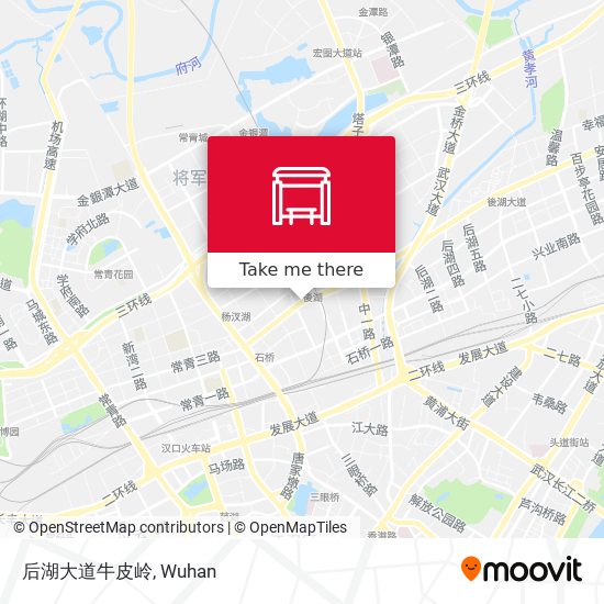 后湖大道牛皮岭 map