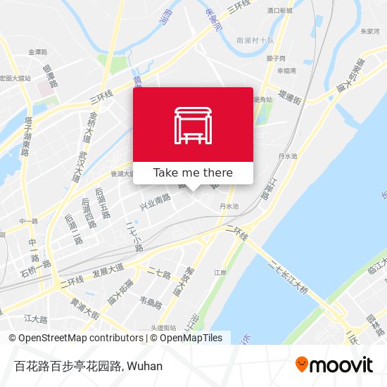 百花路百步亭花园路 map