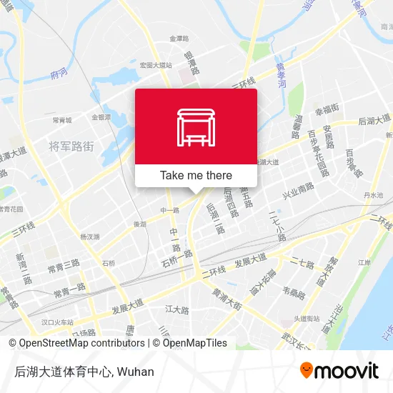 后湖大道体育中心 map