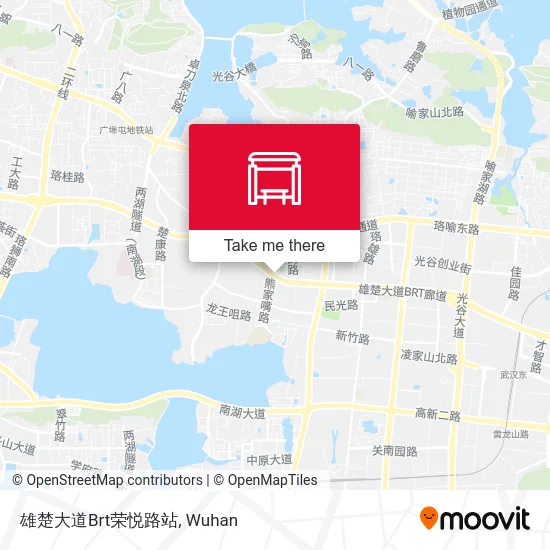 雄楚大道Brt荣悦路站 map