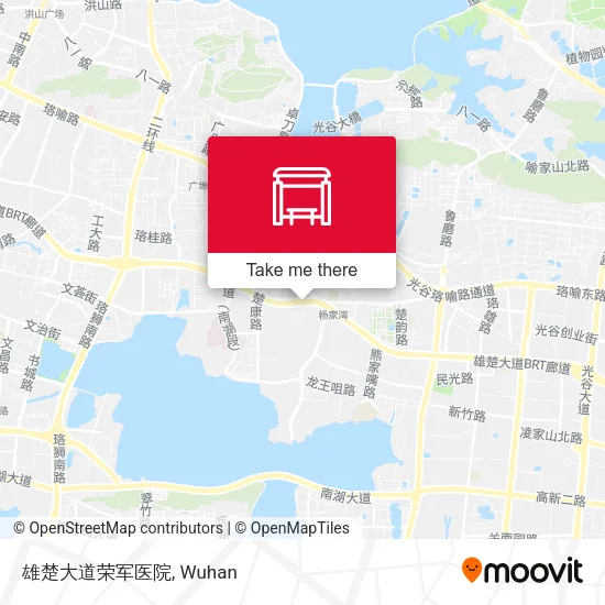 雄楚大道荣军医院 map
