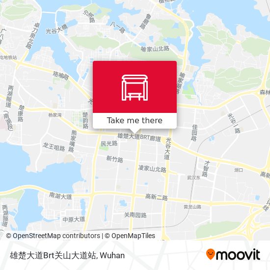 雄楚大道Brt关山大道站 map