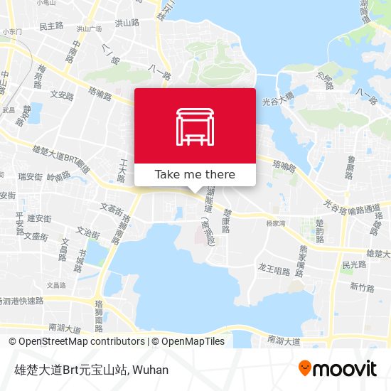 雄楚大道Brt元宝山站 map