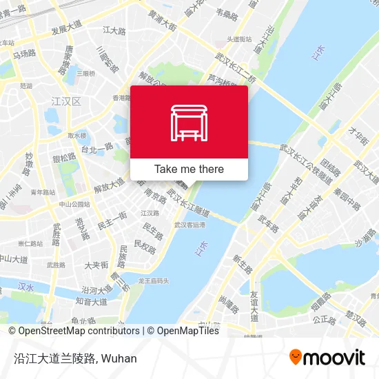 沿江大道兰陵路 map
