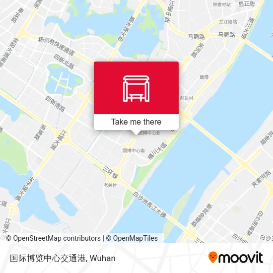 国际博览中心交通港 map
