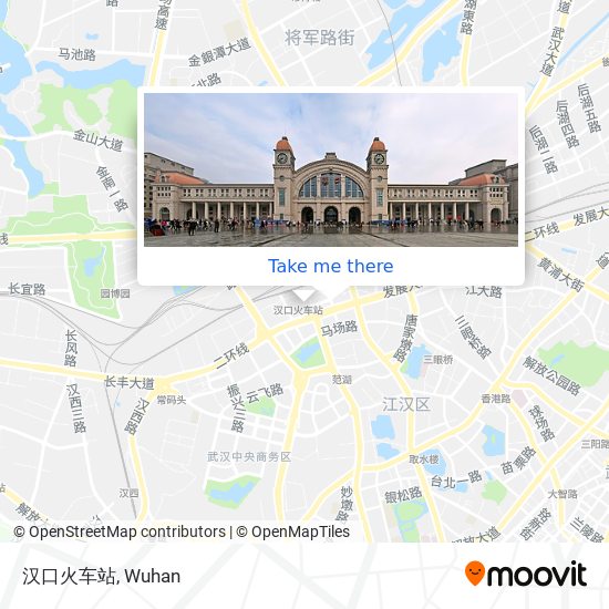 汉口火车站 map