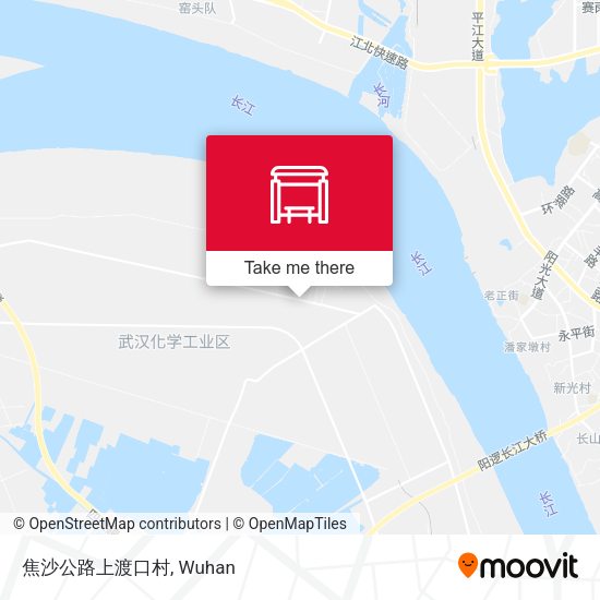 焦沙公路上渡口村 map