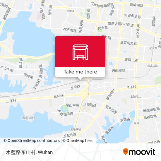 水蓝路东山村 map