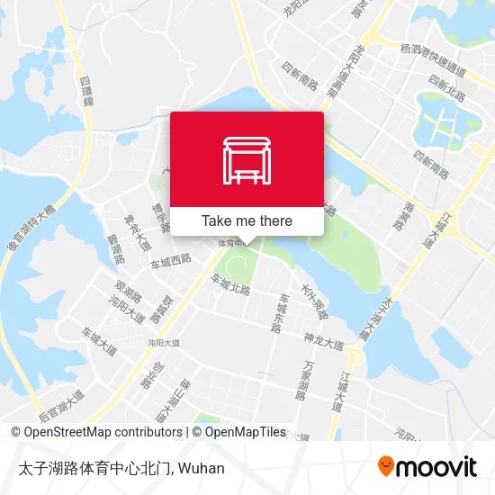 太子湖路体育中心北门 map