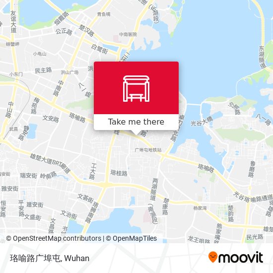 珞喻路广埠屯 map