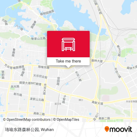 珞喻东路森林公园 map