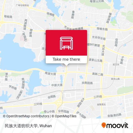 民族大道纺织大学 map