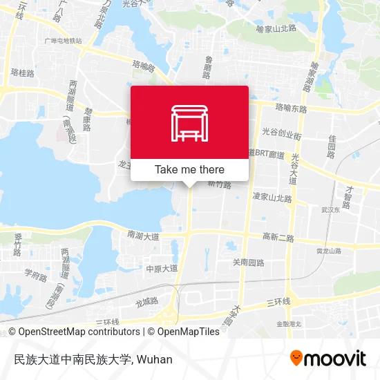 民族大道中南民族大学 map