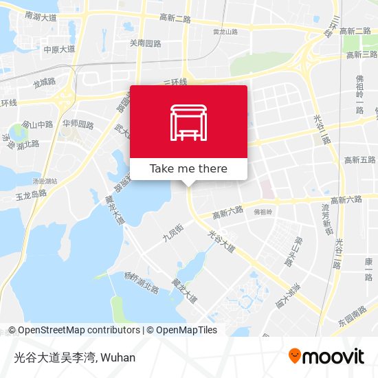 光谷大道吴李湾 map