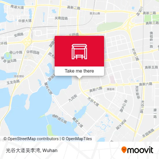 光谷大道吴李湾 map