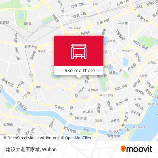 建设大道王家墩 map