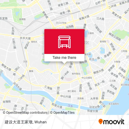 建设大道王家墩 map