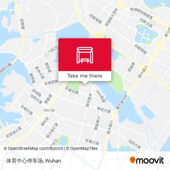 体育中心停车场 map