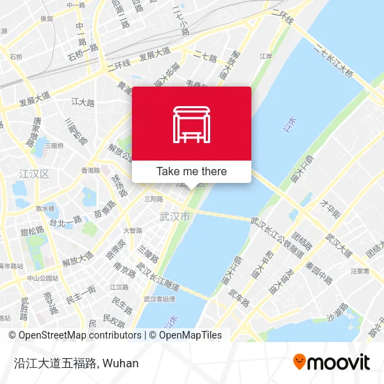 沿江大道五福路 map