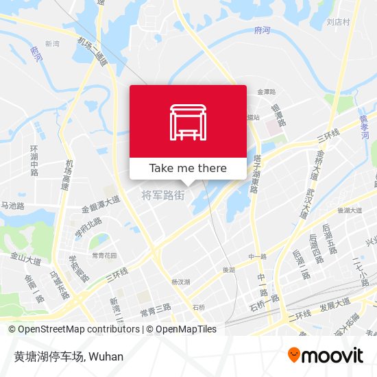 黄塘湖停车场 map