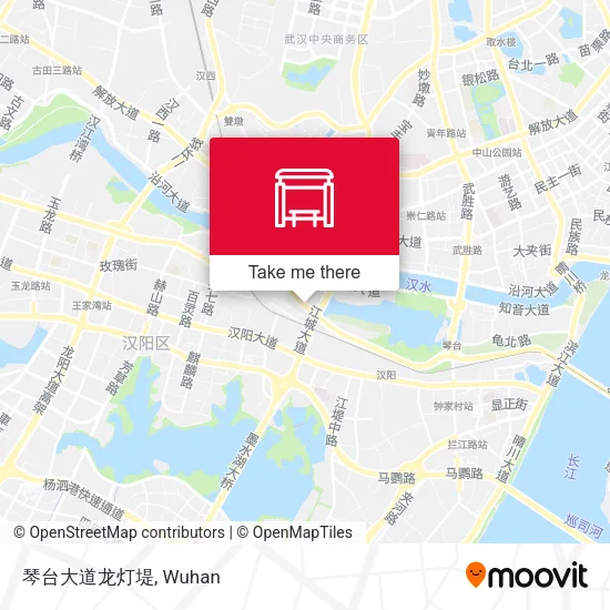 琴台大道龙灯堤 map