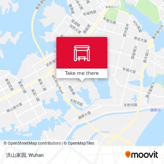 洪山家园 map