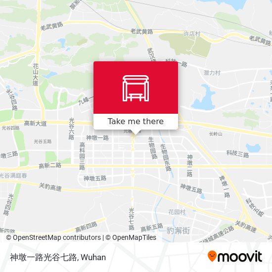 神墩一路光谷七路 map