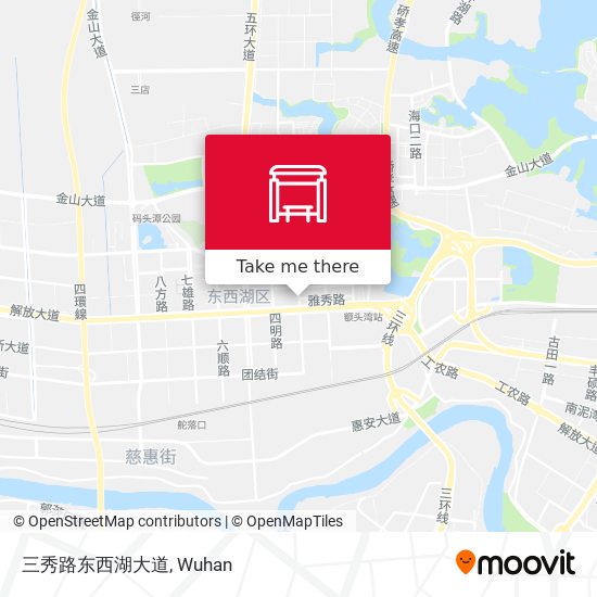 三秀路东西湖大道 map