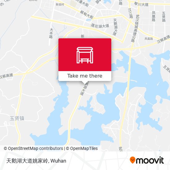 天鹅湖大道姚家岭 map