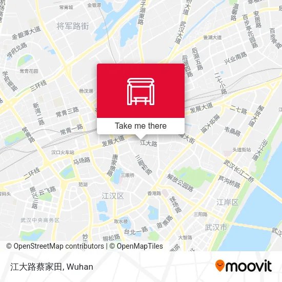 江大路蔡家田 map