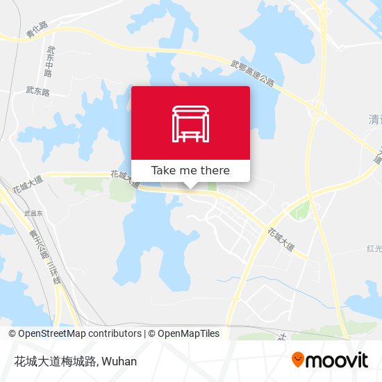 花城大道梅城路 map