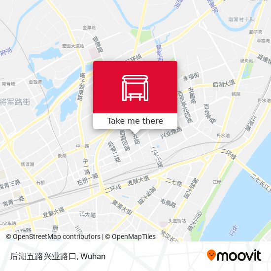 后湖五路兴业路口 map