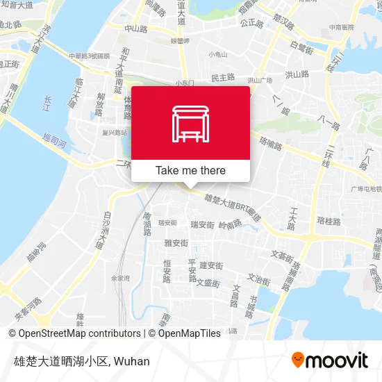雄楚大道晒湖小区 map