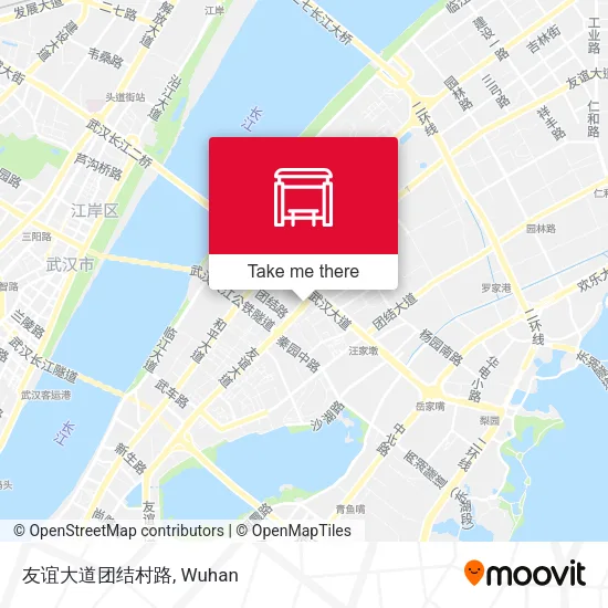 友谊大道团结村路 map